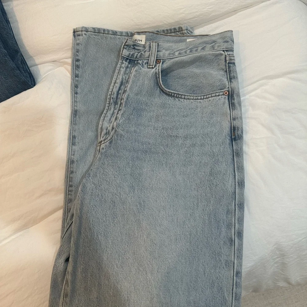 Denim Forum High Rise Denim Jeans - Light Blue - Picture 5 of 7